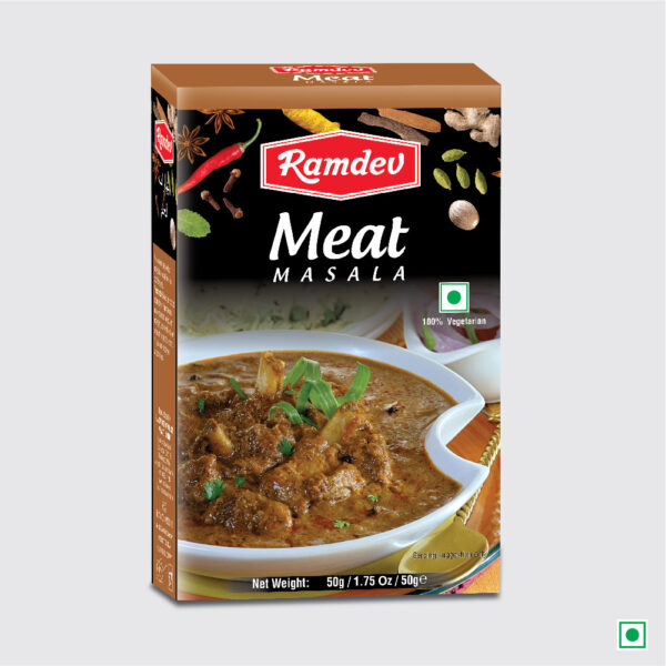 Buy Quality Blended Meat Masala from Garam masala range of Ramdev.